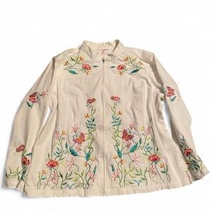 Embroidered Floral Women's Jacket